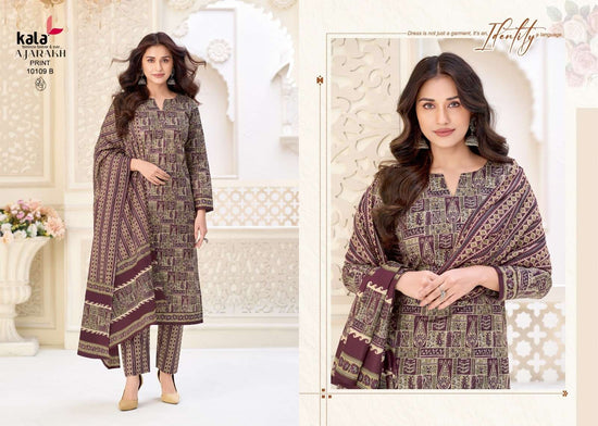 Kala Ajrakh Vol 1 Pure Cotton Unstitched Dress Material