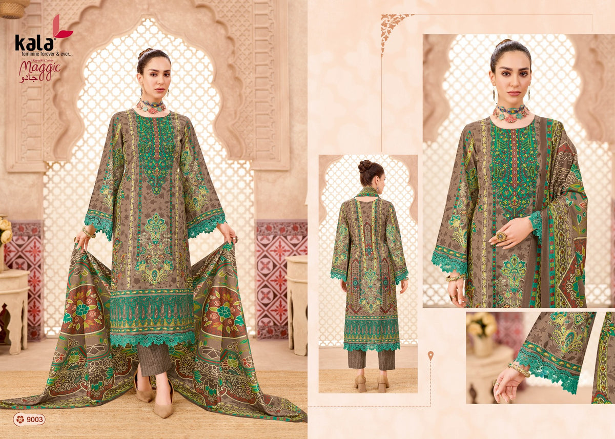 Kala Fashion Kala Maggic Vol 24 Cotton Printed Pakistani Suit