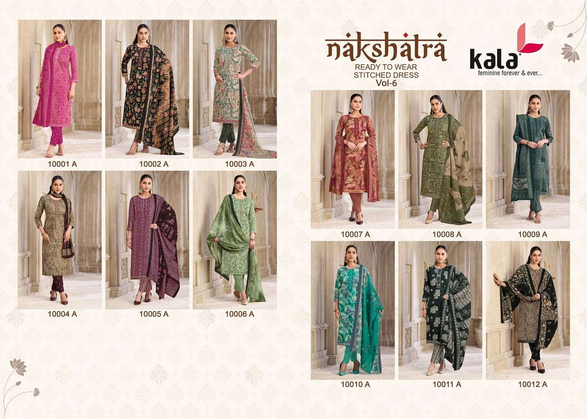 Kala Nakshatra Vol-6 Cotton Printed Ready To Wear Salwar Suit