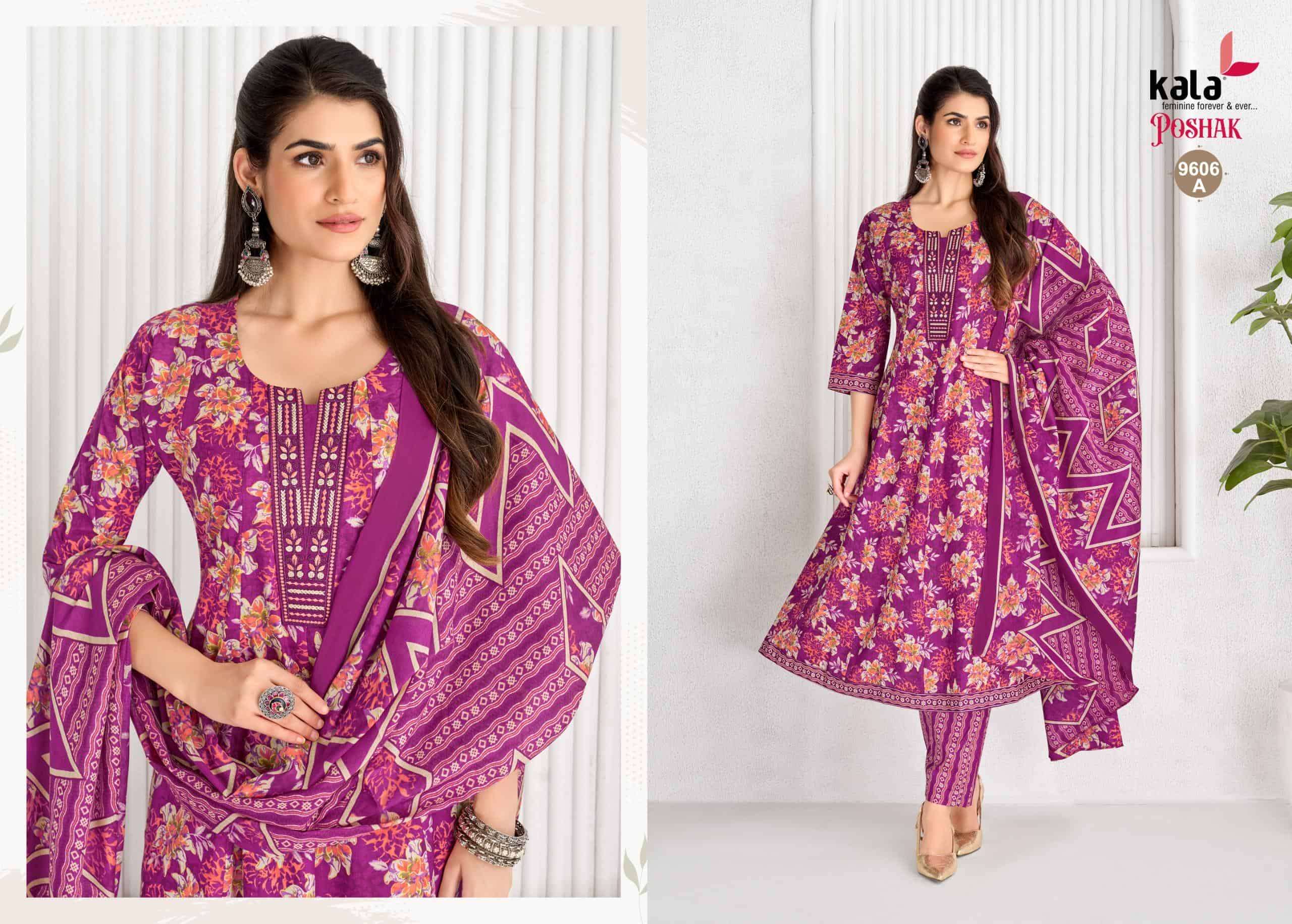 Kala Poshak Anarkali Vol 4 Ready-Made Cotton Anarkali Suit