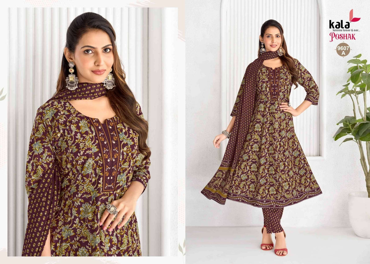 Kala Poshak Anarkali Vol 4 Ready-Made Cotton Anarkali Suit - Amrah Wholesale