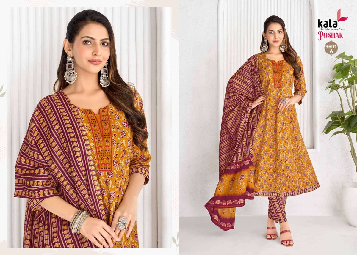 Kala Poshak Anarkali Vol 4 Ready-Made Cotton Anarkali Suit - Amrah Wholesale