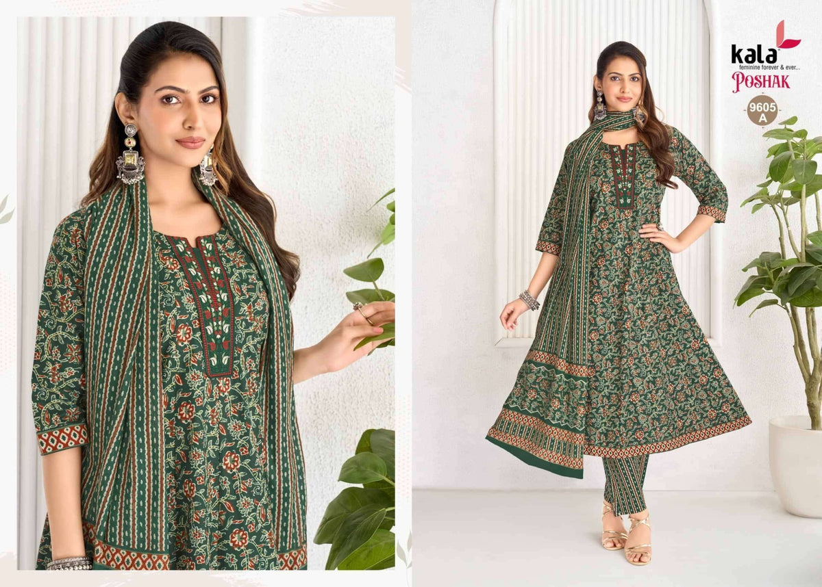 Kala Poshak Anarkali Vol 4 Ready-Made Cotton Anarkali Suit - Amrah Wholesale
