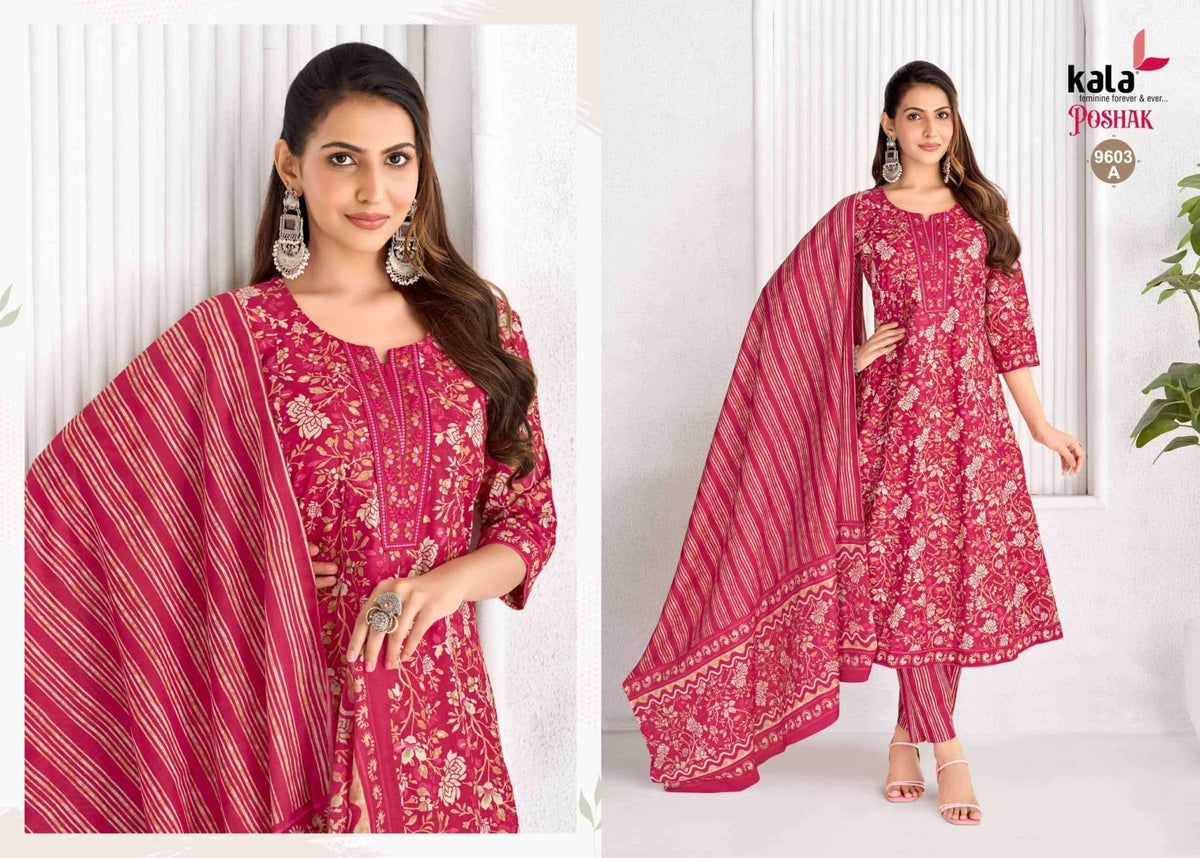 Kala Poshak Anarkali Vol 4 Ready-Made Cotton Anarkali Suit - Amrah Wholesale