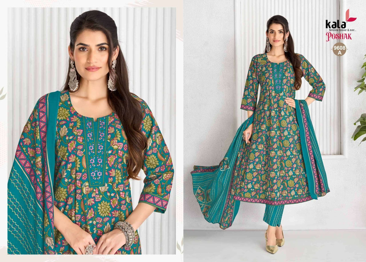 Kala Poshak Anarkali Vol 4 Ready-Made Cotton Anarkali Suit - Amrah Wholesale