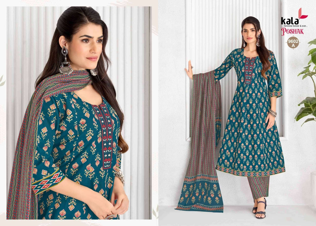 Kala Poshak Anarkali Vol 4 Ready-Made Cotton Anarkali Suit - Amrah Wholesale