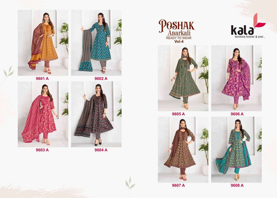 Kala Poshak Anarkali Vol 4 Ready-Made Cotton Anarkali Suit - Amrah Wholesale