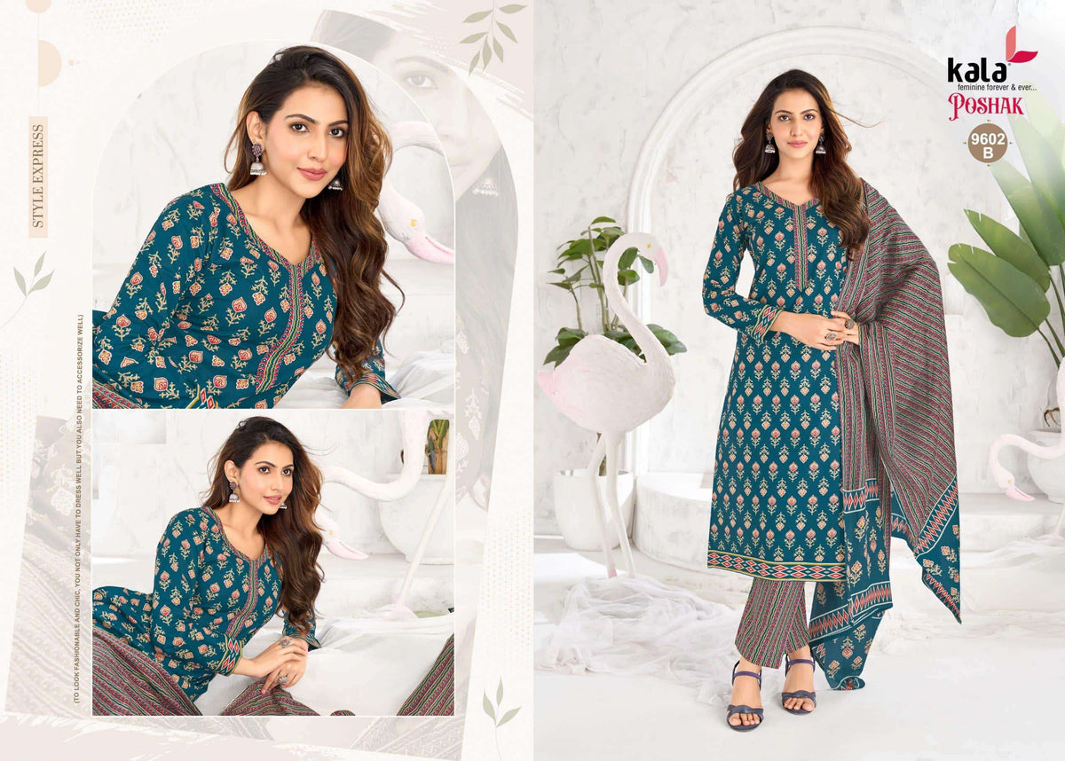 Kala Poshak Vol-4 Cotton Printed Unstitched Dress Material