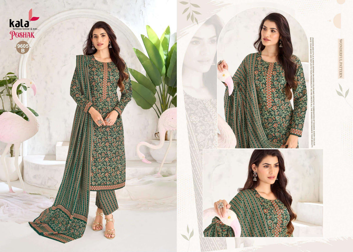 Kala Poshak Vol-4 Cotton Printed Unstitched Dress Material