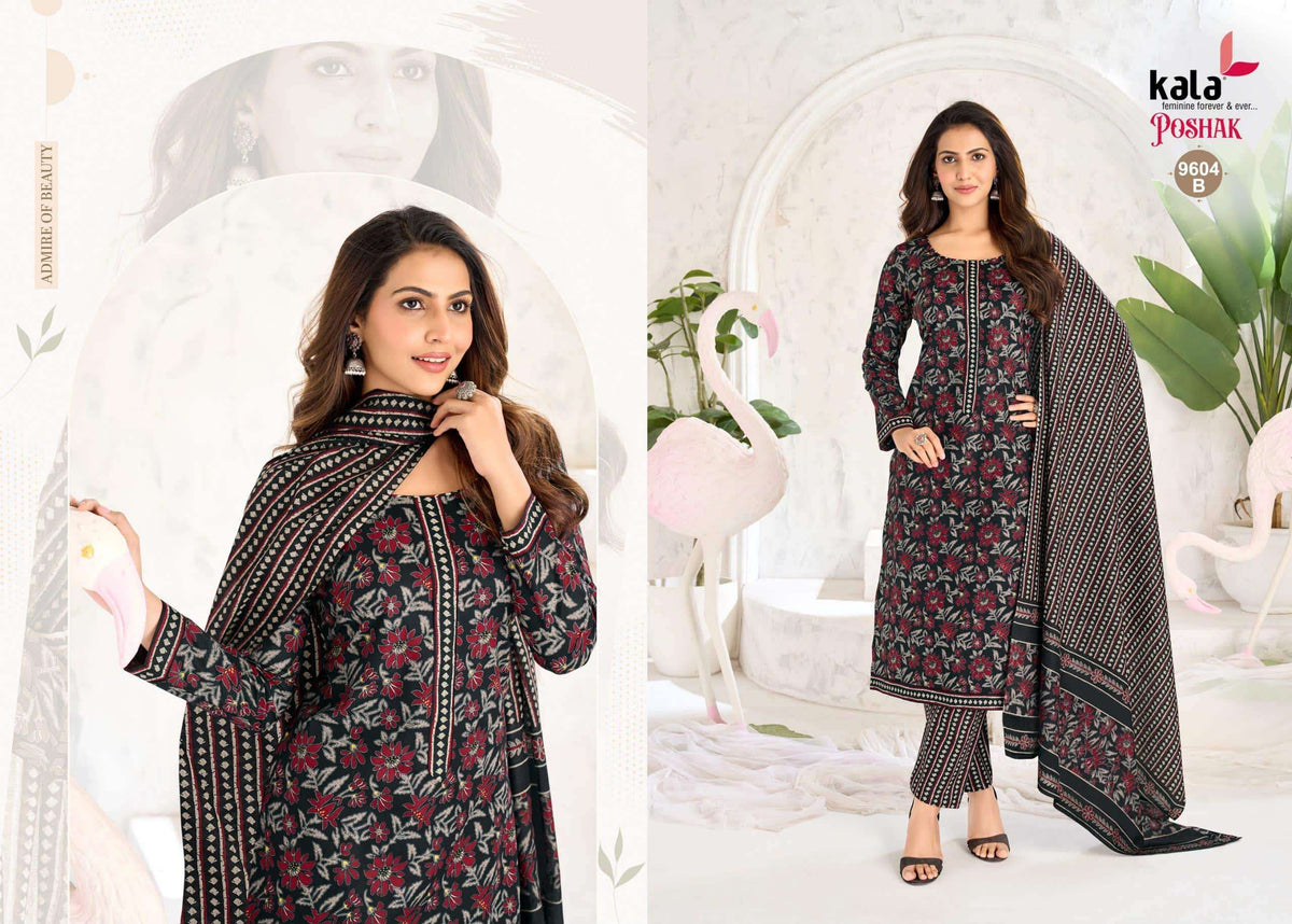 Kala Poshak Vol-4 Cotton Printed Unstitched Dress Material