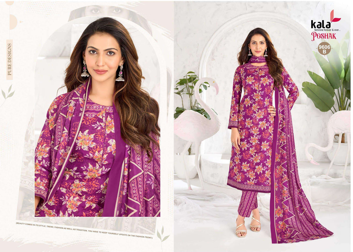 Kala Poshak Vol-4 Cotton Printed Unstitched Dress Material