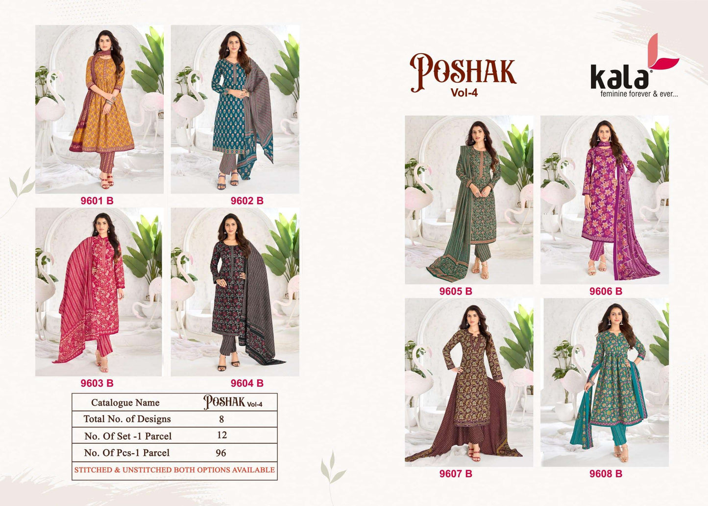 Kala Poshak Vol-4 Cotton Printed Unstitched Dress Material