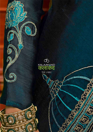 Kalaakand Mandir 501 To 504 Satin Chiffon Embroidered Saree - Amrah Wholesale