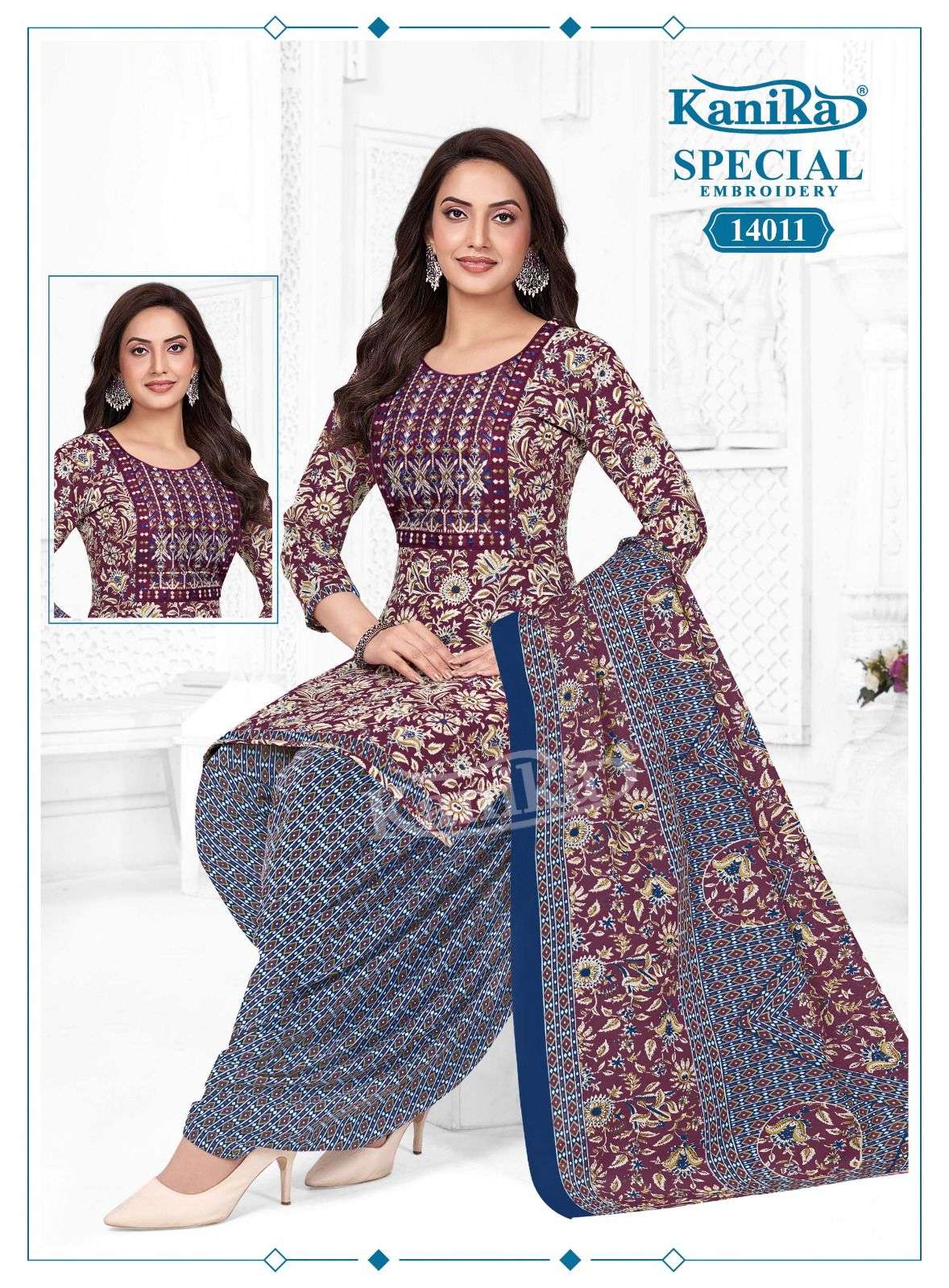 Kanika Special Embroidery Vol 14 Stitched Salwar Suit Set