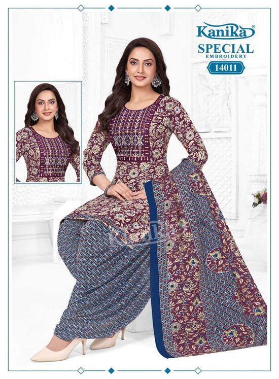 Kanika Special Embroidery Vol 14 Stitched Salwar Suit Set