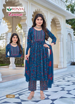 Kanya Kart Zannat Vol-11 Capsule Printed Dress Material