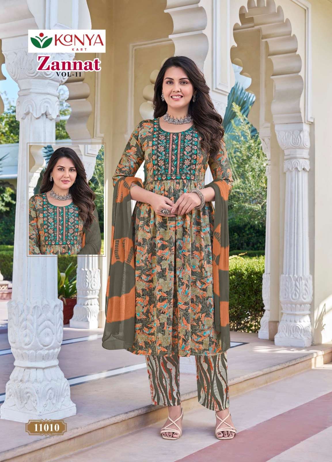 Kanya Kart Zannat Vol-11 Capsule Printed Dress Material