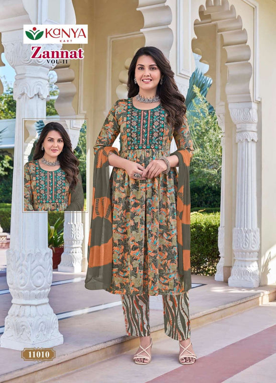 Kanya Kart Zannat Vol-11 Capsule Printed Dress Material