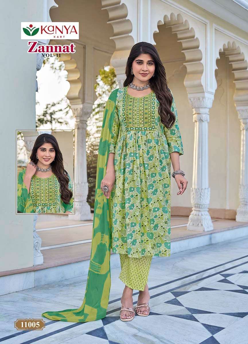 Kanya Kart Zannat Vol-11 Capsule Printed Dress Material
