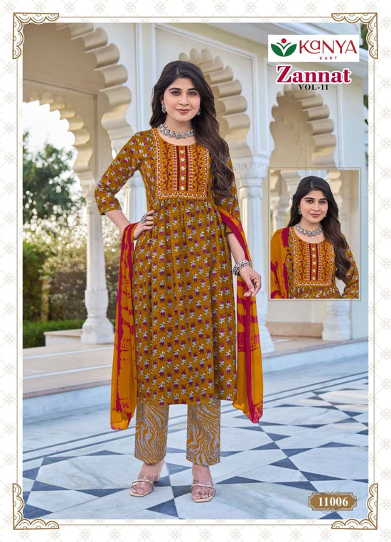 Kanya Kart Zannat Vol-11 Capsule Printed Dress Material