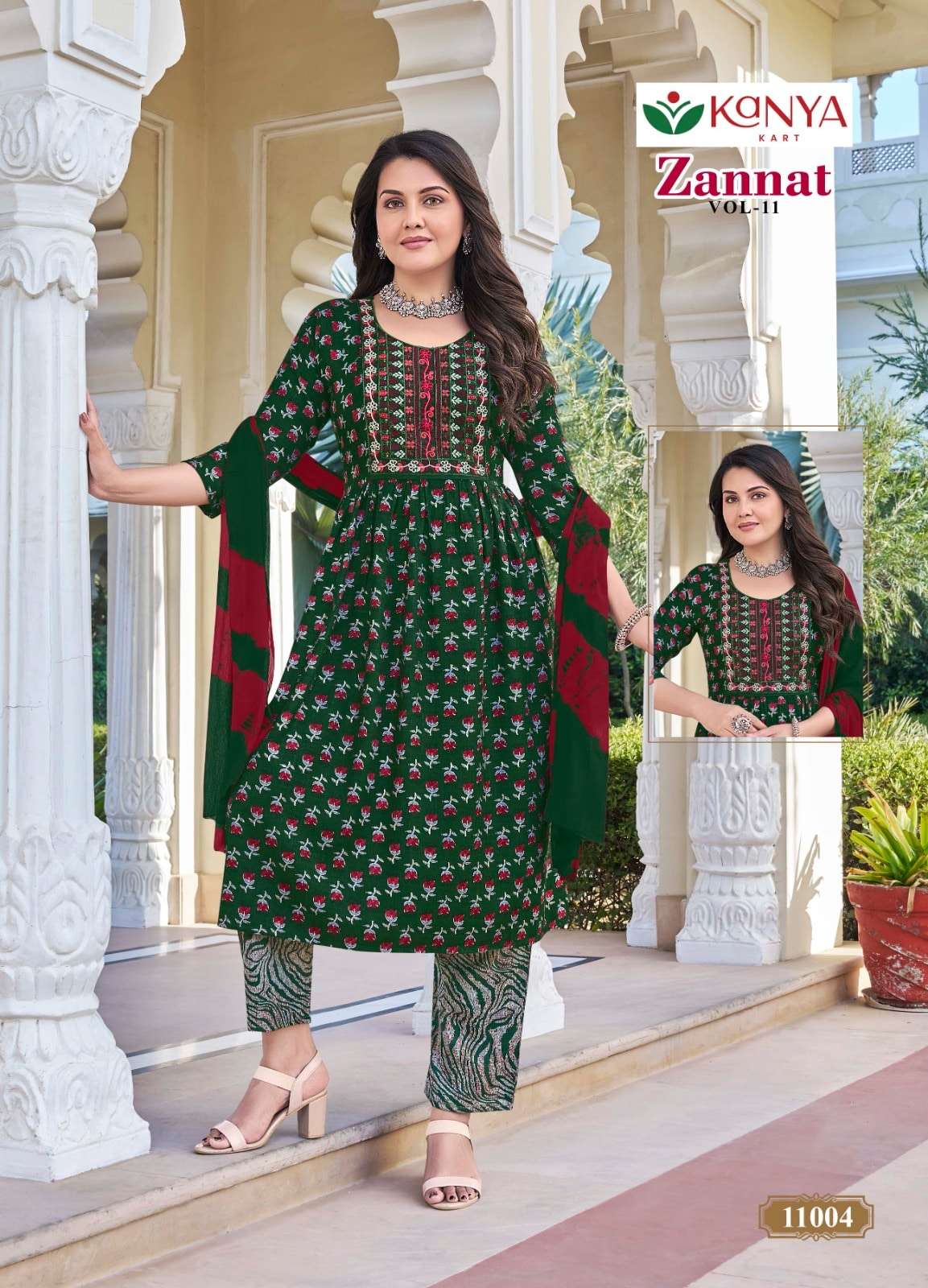Kanya Kart Zannat Vol-11 Capsule Printed Dress Material