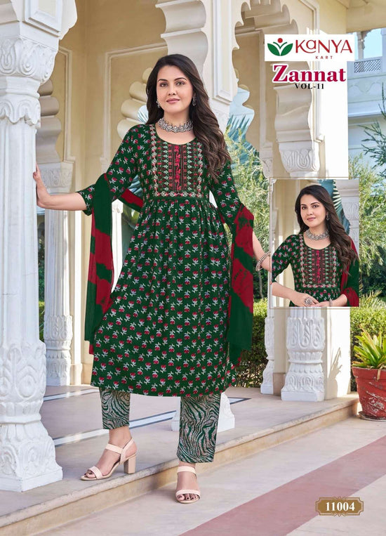 Kanya Kart Zannat Vol-11 Capsule Printed Dress Material