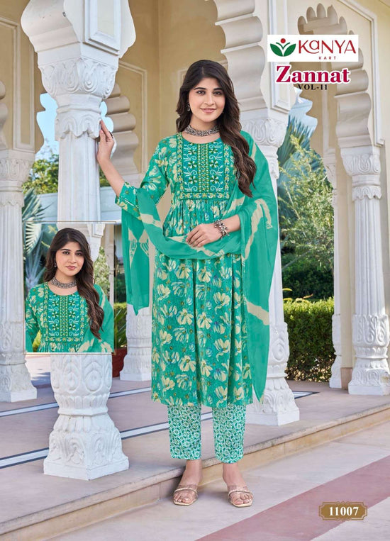 Kanya Kart Zannat Vol-11 Capsule Printed Dress Material