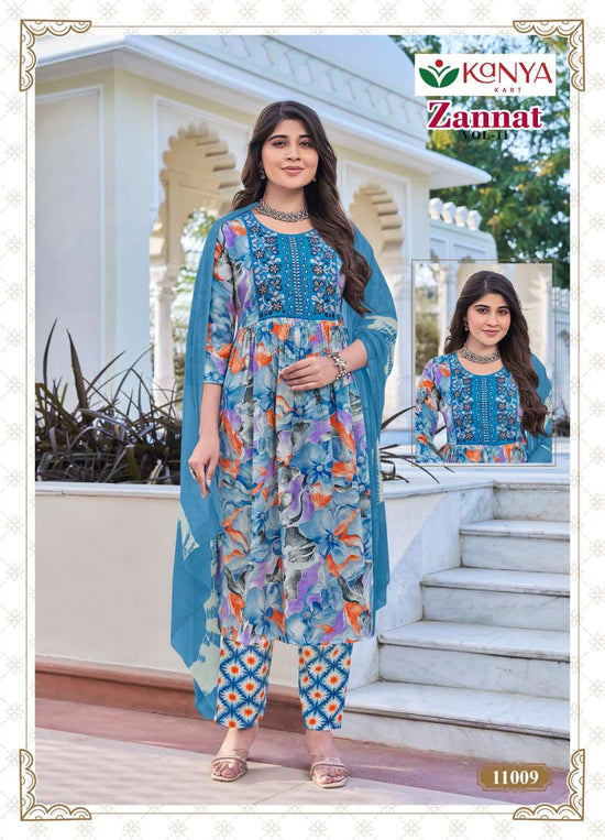 Kanya Kart Zannat Vol-11 Capsule Printed Dress Material