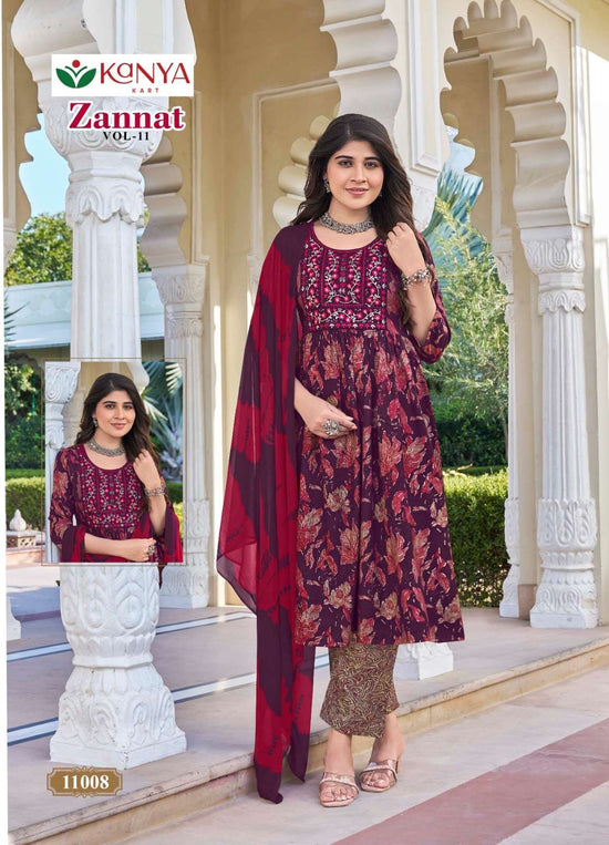 Kanya Kart Zannat Vol-11 Capsule Printed Dress Material