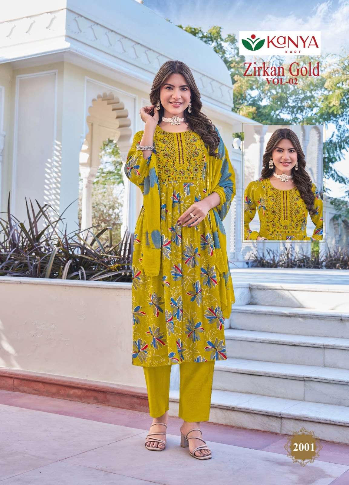 Kanya Kart Zirkan Gold Vol - 2 - Amrah Wholesale