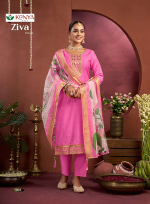 Kanya Kart Ziva Vol - 1 Vertican Embroidered Stitched Dresses - Amrah Wholesale