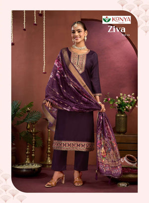 Kanya Kart Ziva Vol - 1 Vertican Embroidered Stitched Dresses - Amrah Wholesale