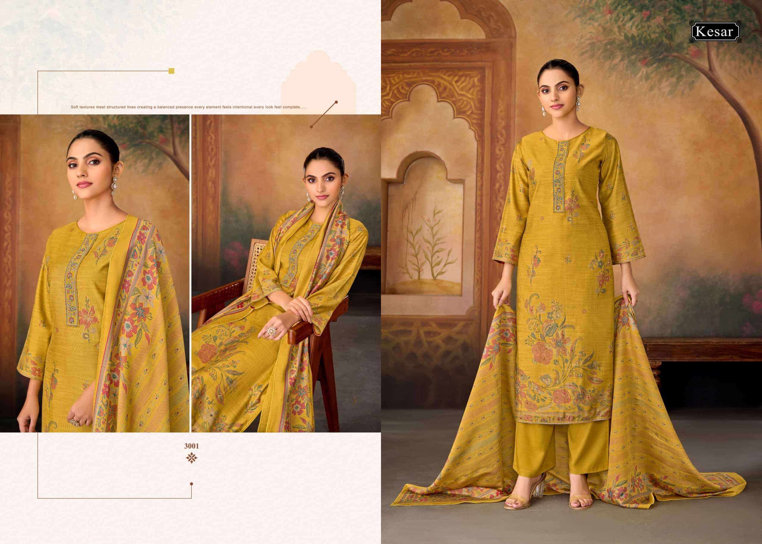 Karachi Prints Kesar Fiza Vol 3 Gadwal Silk Dress Material
