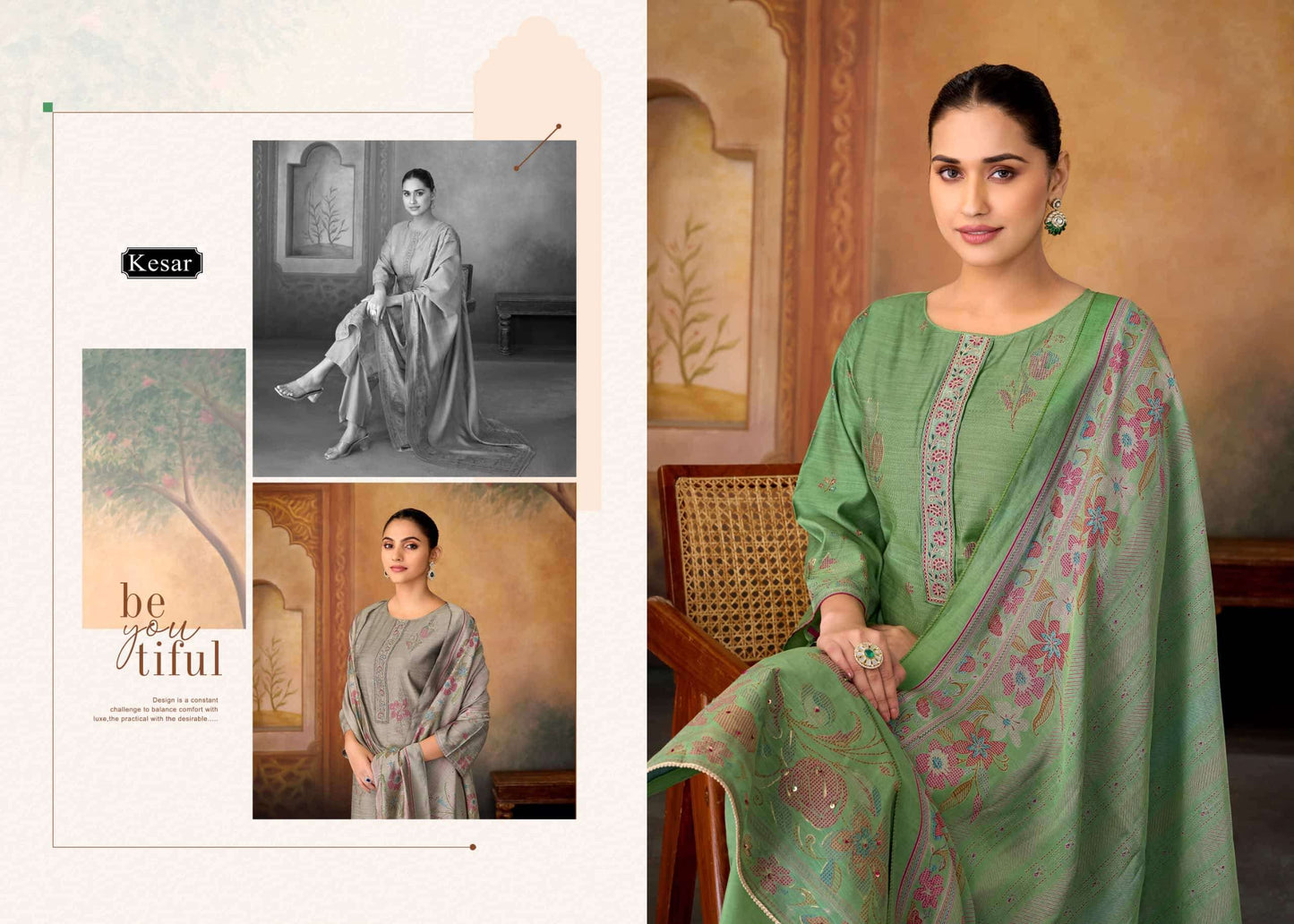 Karachi Prints Kesar Fiza Vol 3 Gadwal Silk Dress Material