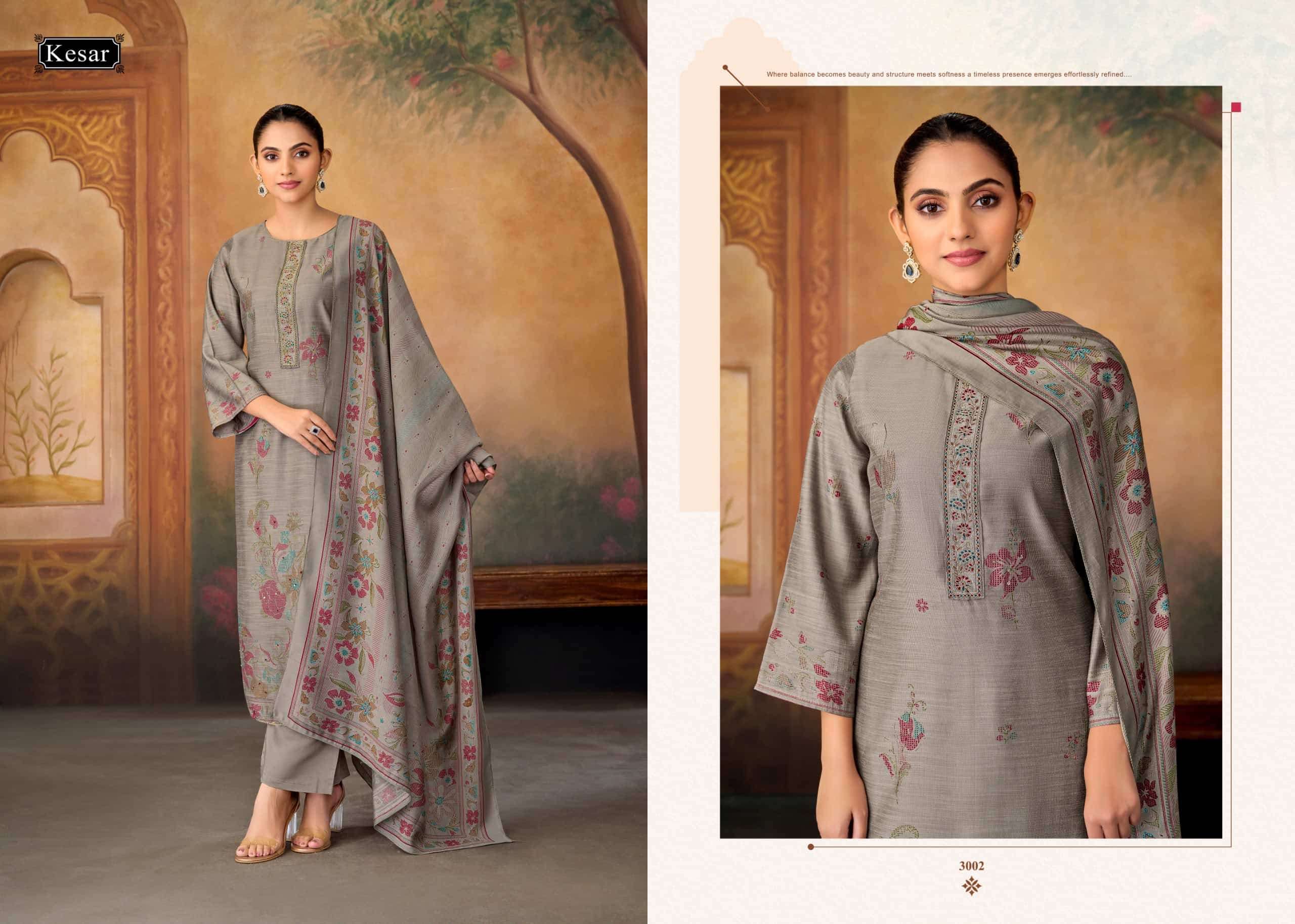 Karachi Prints Kesar Fiza Vol 3 Gadwal Silk Dress Material