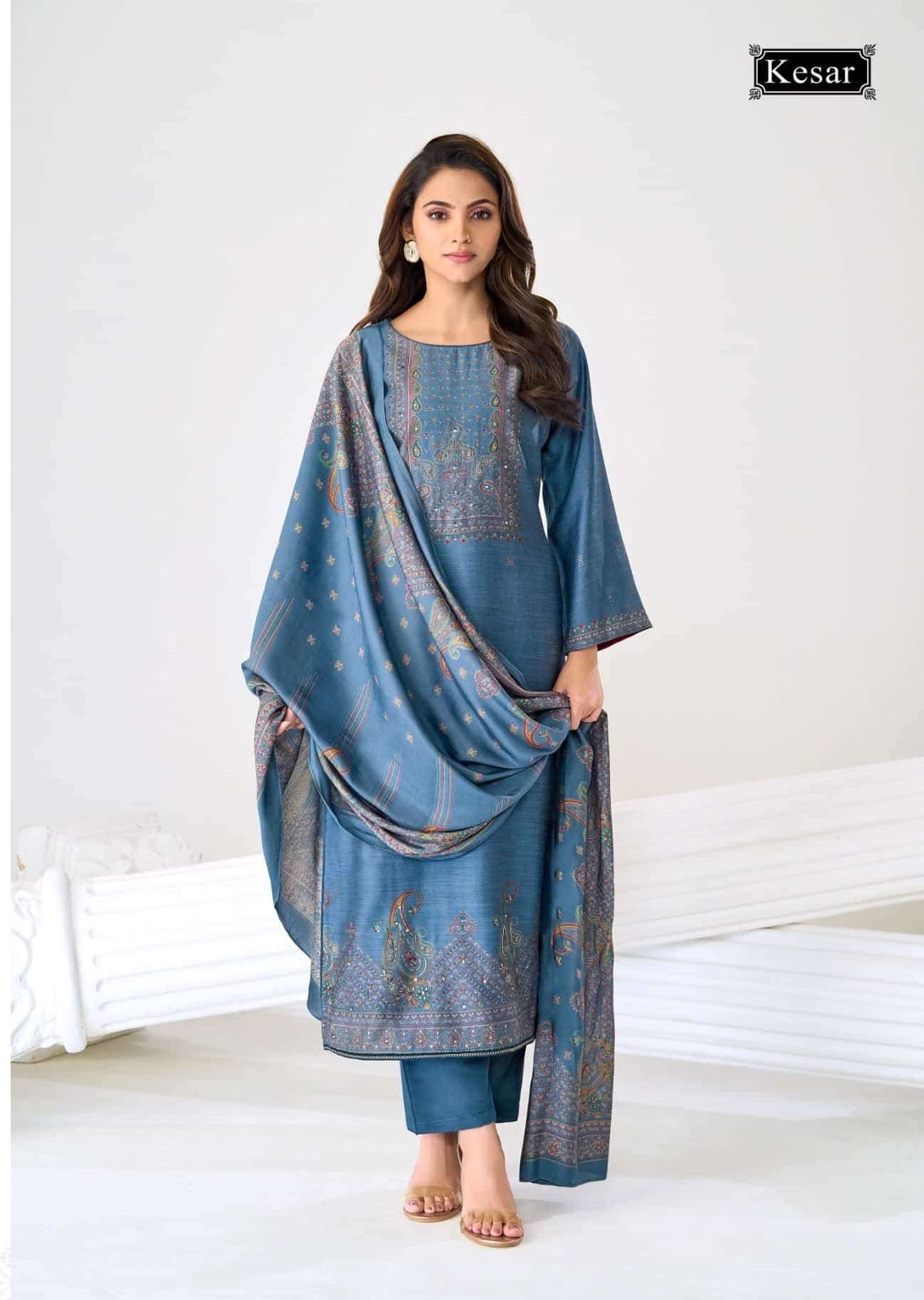 Karachi Prints Kesar Fiza Vol 4 Gadwal Silk Dress Material