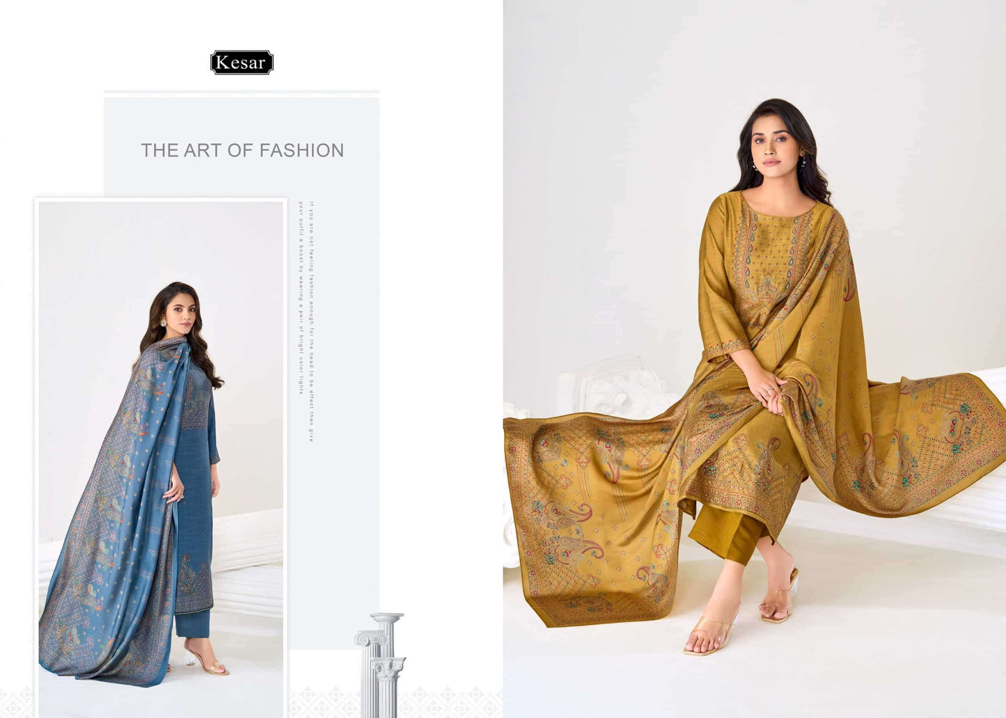Karachi Prints Kesar Fiza Vol 4 Gadwal Silk Dress Material