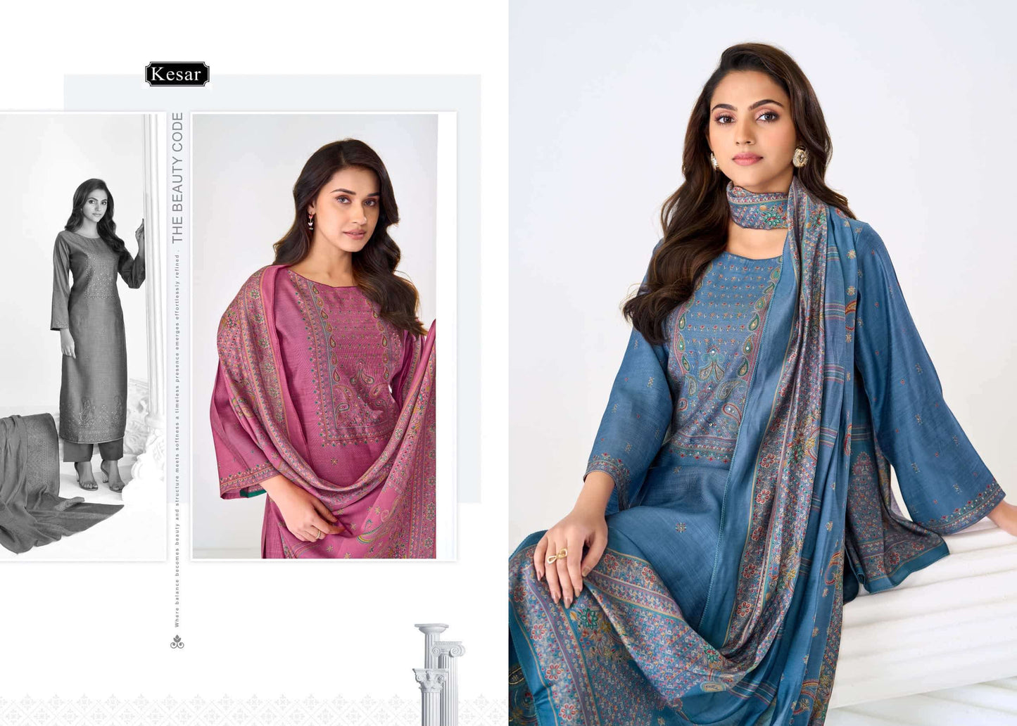 Karachi Prints Kesar Fiza Vol 4 Gadwal Silk Dress Material