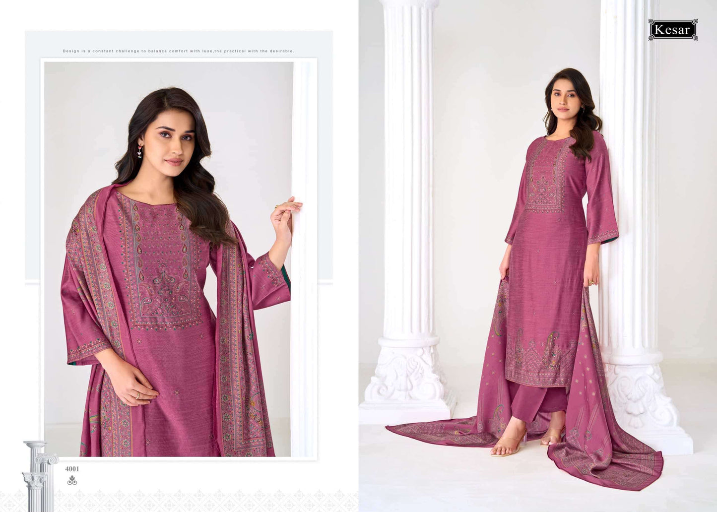 Karachi Prints Kesar Fiza Vol 4 Gadwal Silk Dress Material