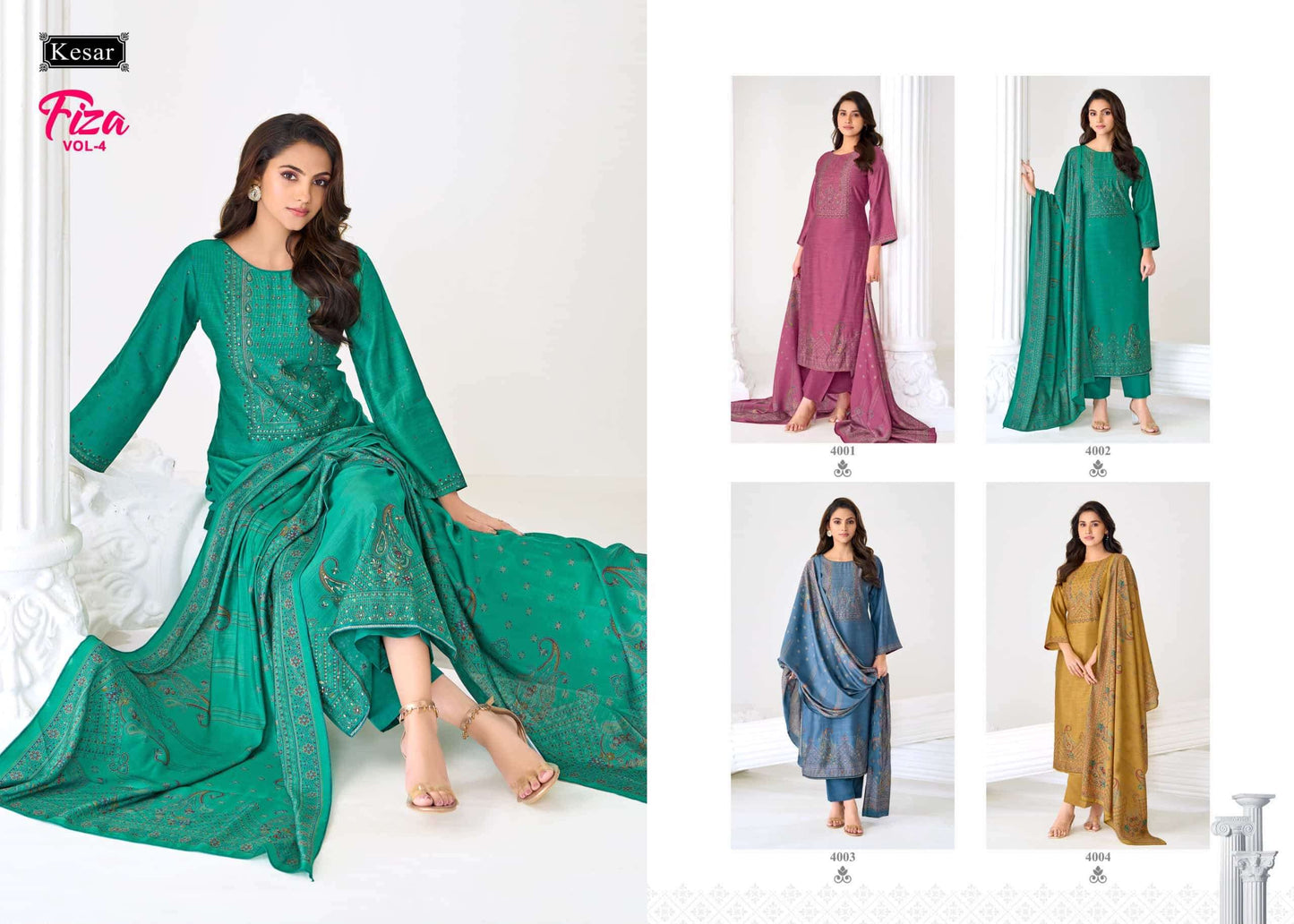 Karachi Prints Kesar Fiza Vol 4 Gadwal Silk Dress Material