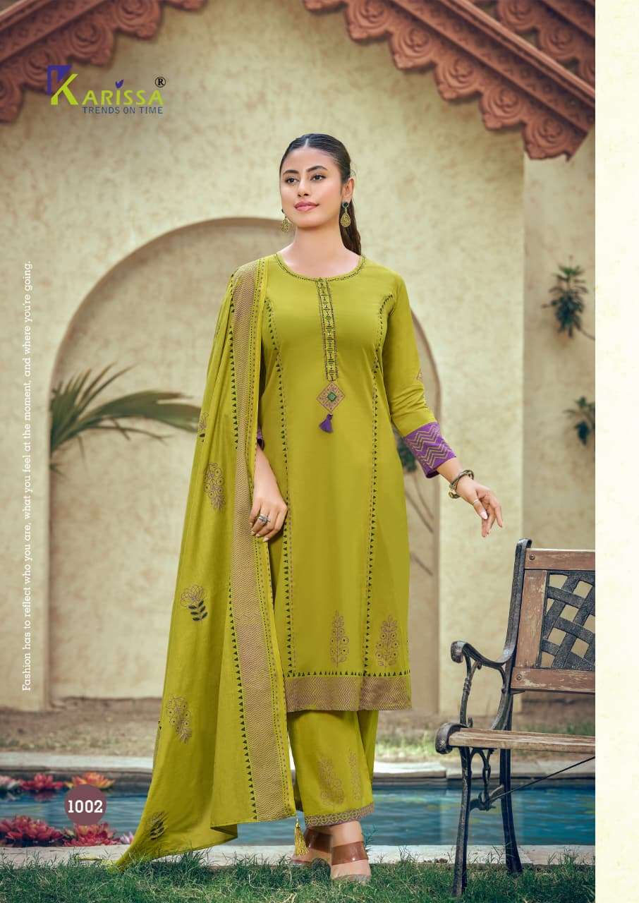 Karissa Kanika Bombay Cotton Kurti Pant Dupatta Set - Amrah Wholesale