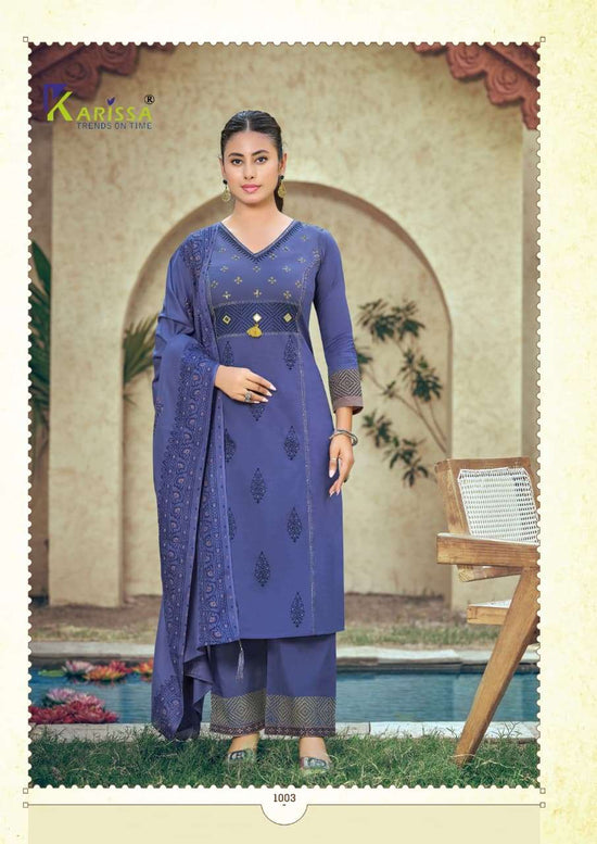 Karissa Kanika Bombay Cotton Kurti Pant Dupatta Set - Amrah Wholesale