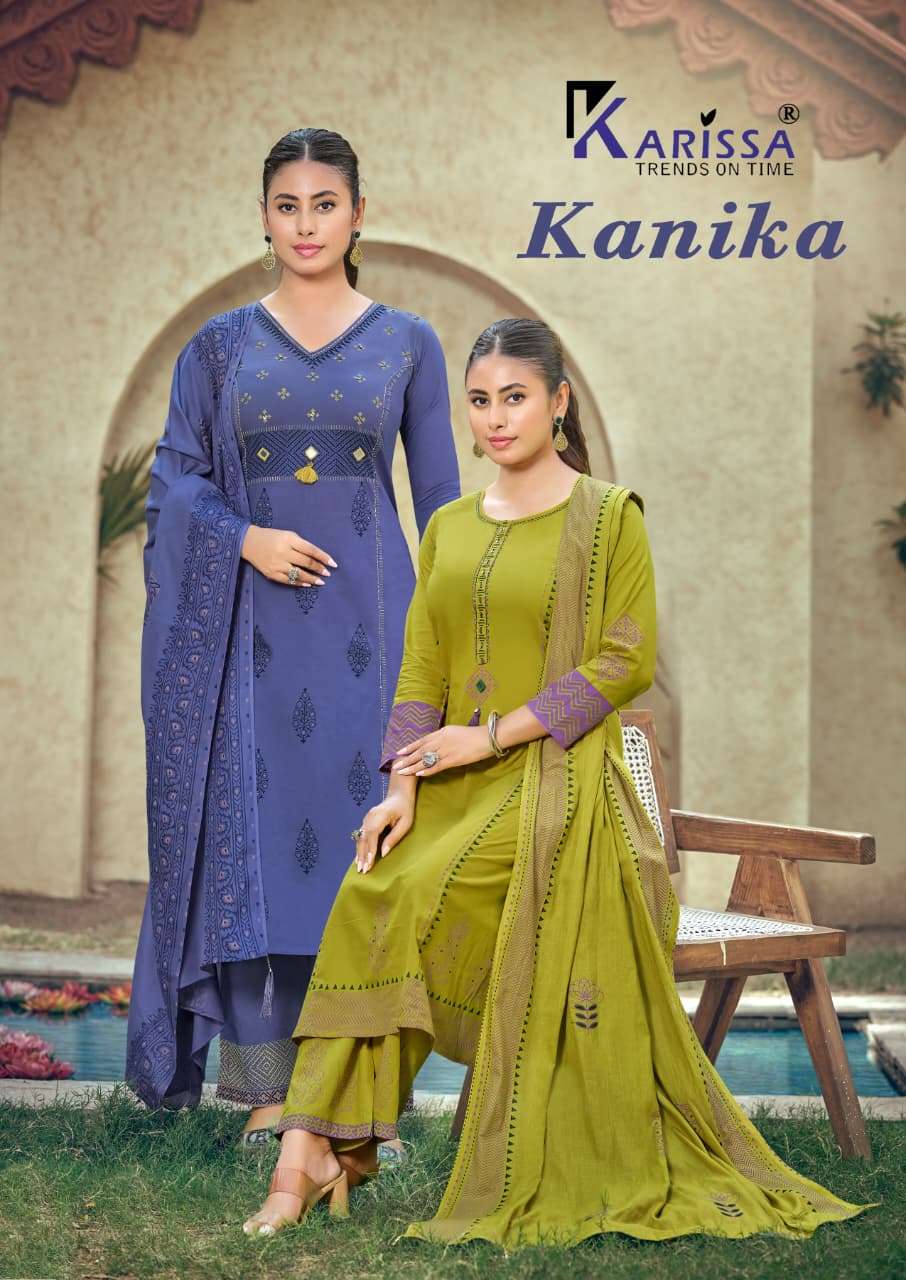 Karissa Kanika Bombay Cotton Kurti Pant Dupatta Set