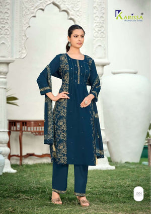 Karissa Mannat Cotton Embroidery Punjabi Dress Set - Amrah Wholesale