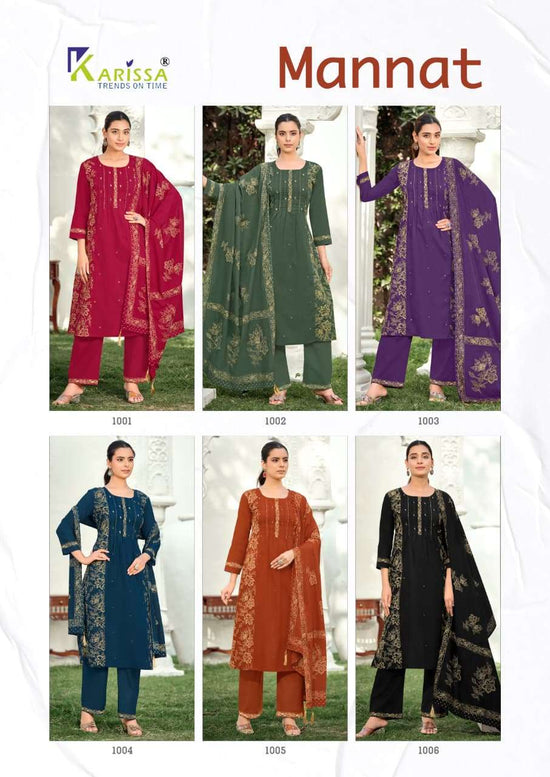 Karissa Mannat Cotton Embroidery Punjabi Dress Set - Amrah Wholesale