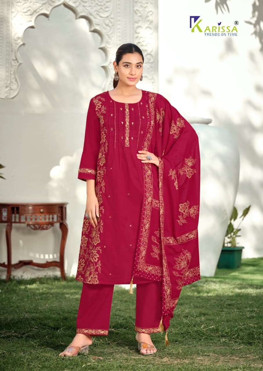 Karissa Mannat Cotton Embroidery Punjabi Dress Set - Amrah Wholesale