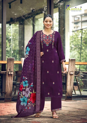 Karissa Nora Vol 5 Fancy Viscose Hand Khatli Work Dress