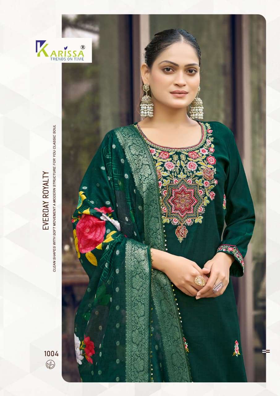 Karissa Nora Vol 5 Fancy Viscose Hand Khatli Work Dress - Amrah Wholesale