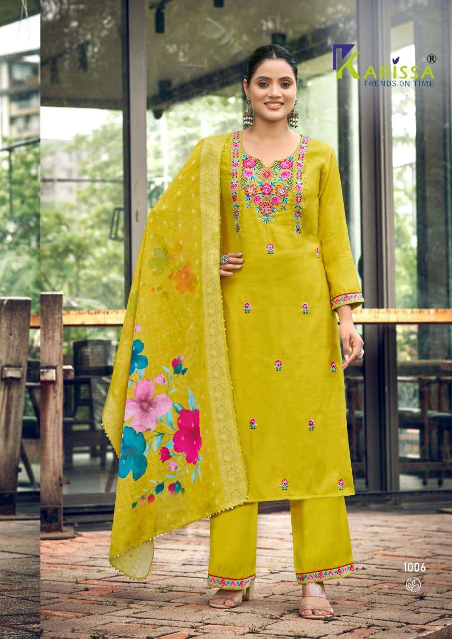 Karissa Nora Vol 5 Fancy Viscose Hand Khatli Work Dress - Amrah Wholesale