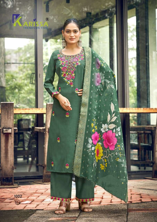 Karissa Nora Vol 5 Fancy Viscose Hand Khatli Work Dress - Amrah Wholesale